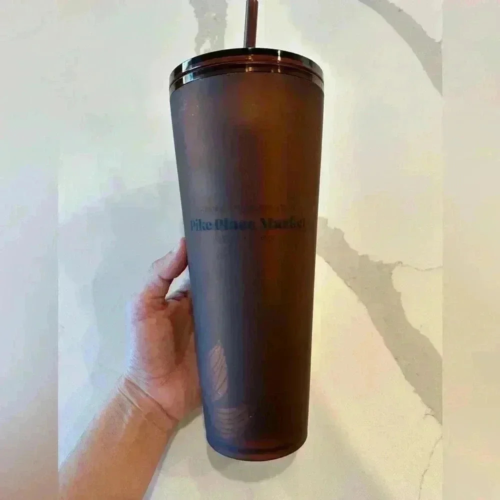 LIMITED! Starbucks Pike Place Market Siren Tumbler Mermaid (Amber color)